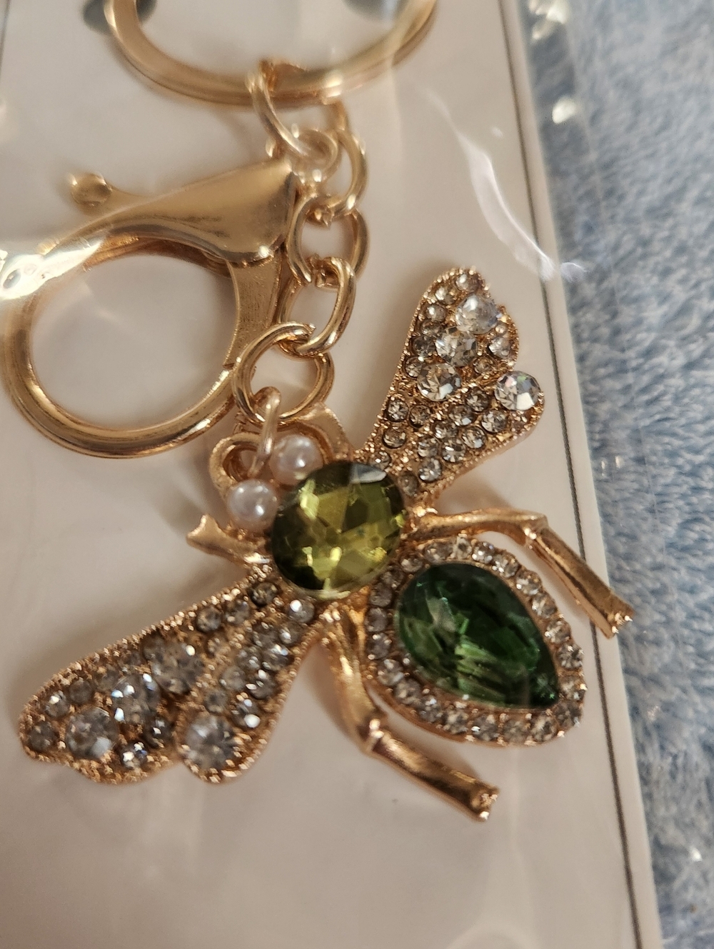 Nicole Bee Bag Charm / Keychain Gold-tone